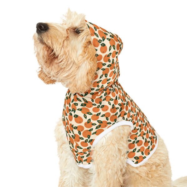 Orange Blossom Pet Hoodie — Cute Citrus Pattern Dog & Cat Hoodie