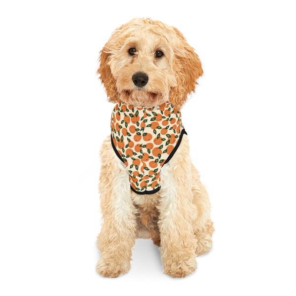 Orange Blossom Pet Hoodie — Cute Citrus Pattern Dog & Cat Hoodie