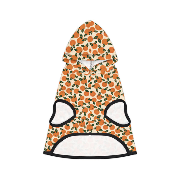 Orange Blossom Pet Hoodie — Cute Citrus Pattern Dog & Cat Hoodie
