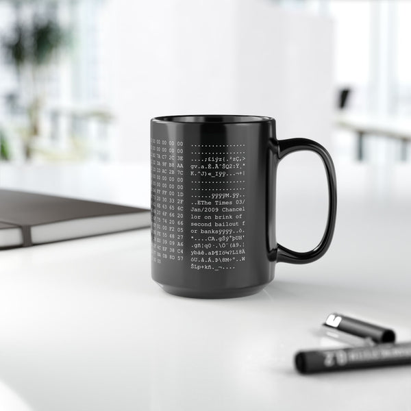 Bitcoin Genesis Block Coffee Mug