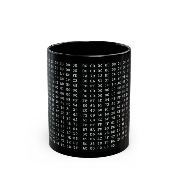 Bitcoin Genesis Block Coffee Mug