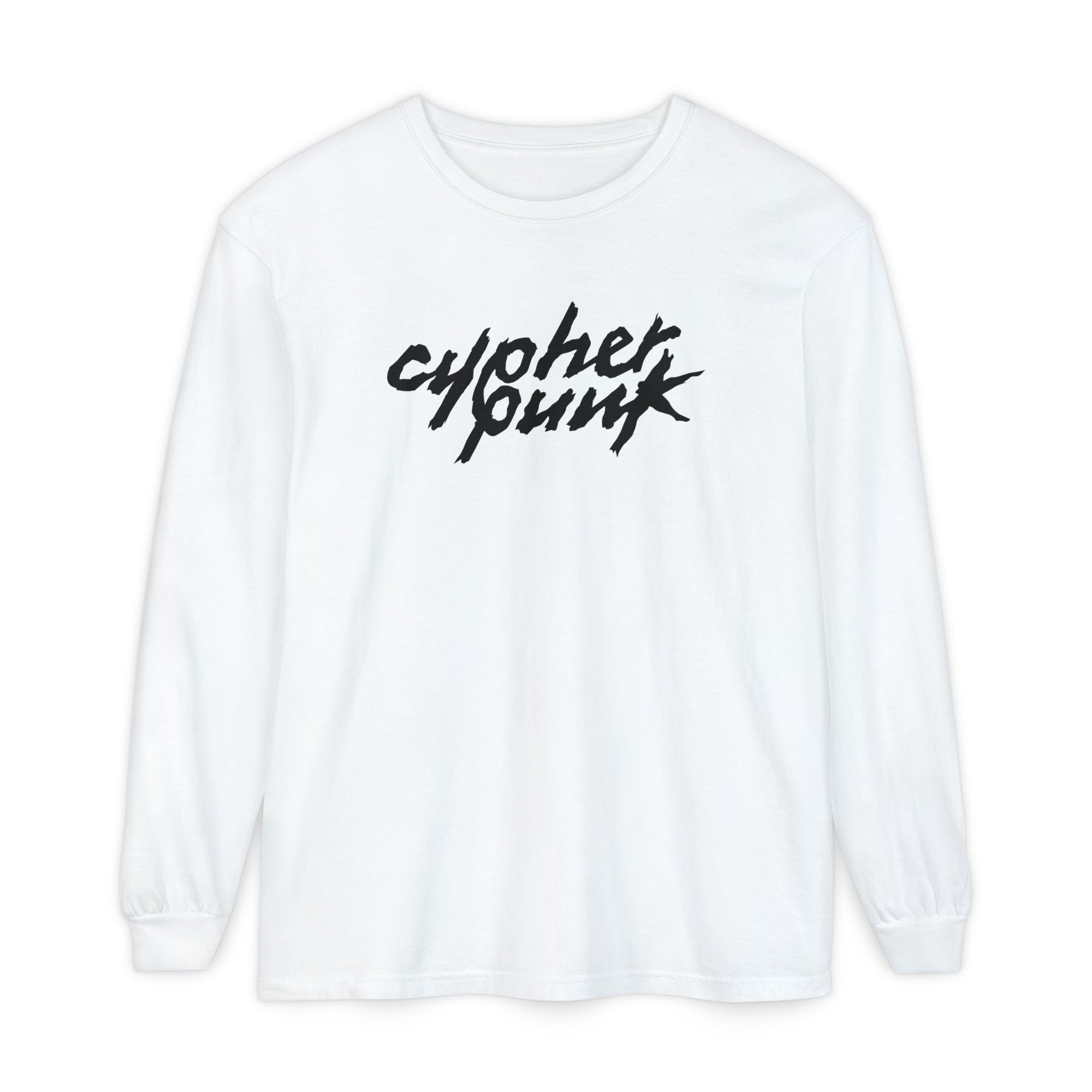 Cypherpunk Long Sleeved Shirt · B/W