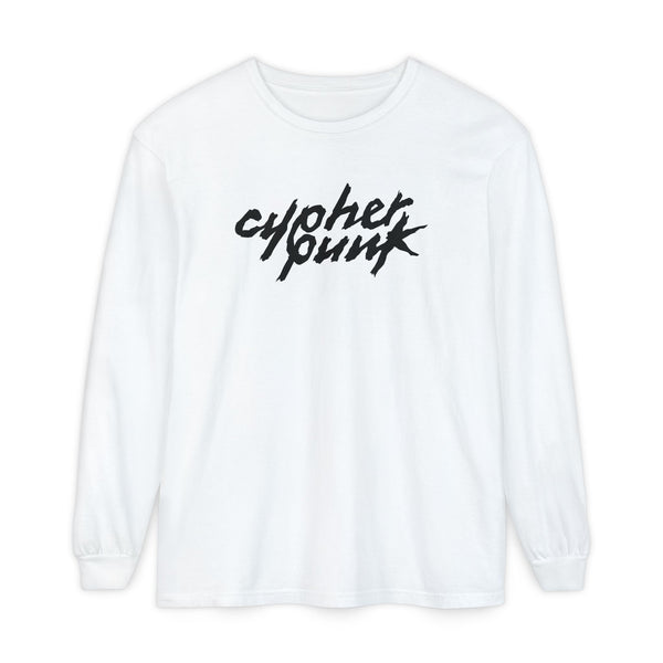 Cypherpunk Long Sleeved Shirt · B/W