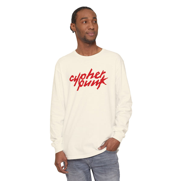 Cypherpunk Long Sleeved Shirt · Red