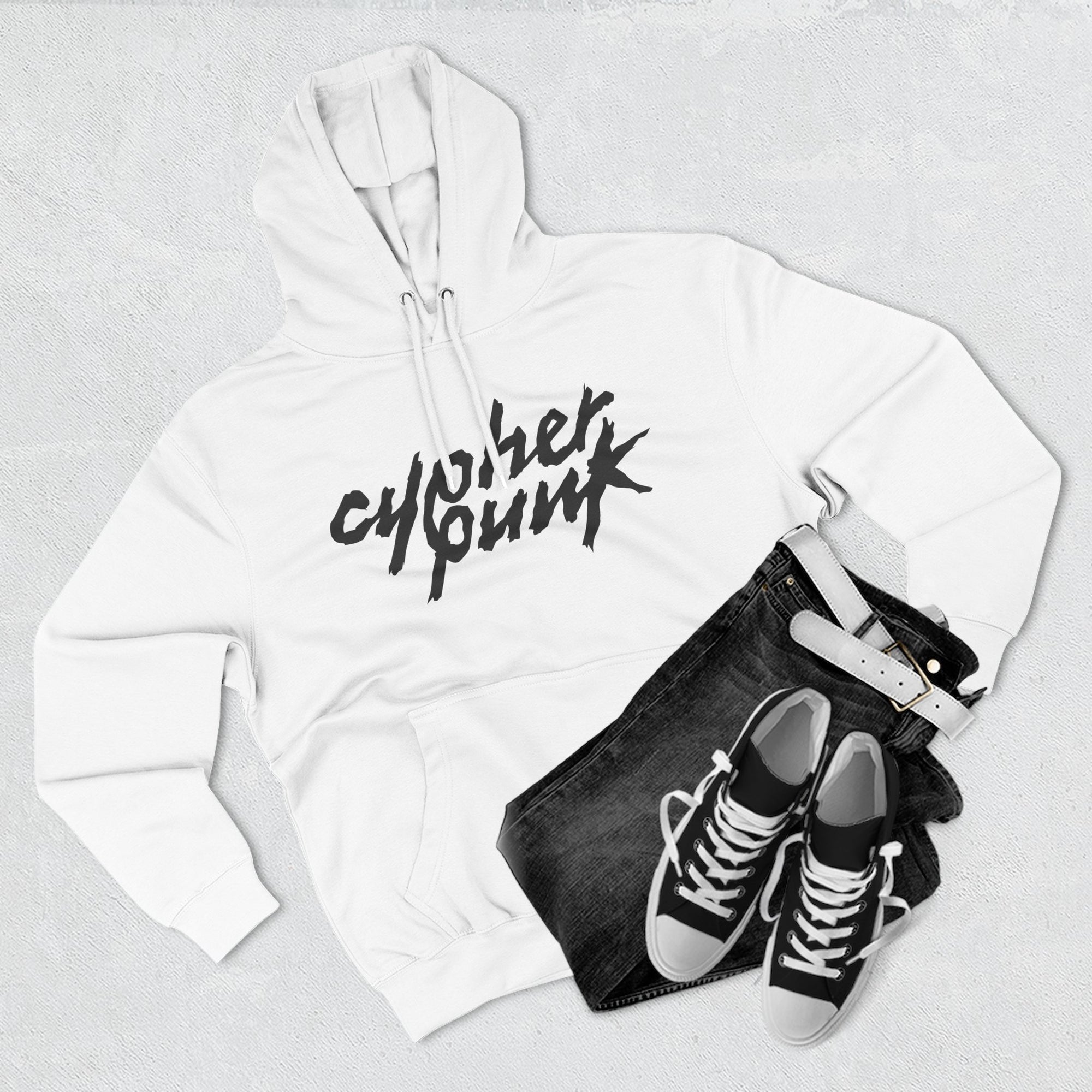 Cypherpunk Hoodie · B/W