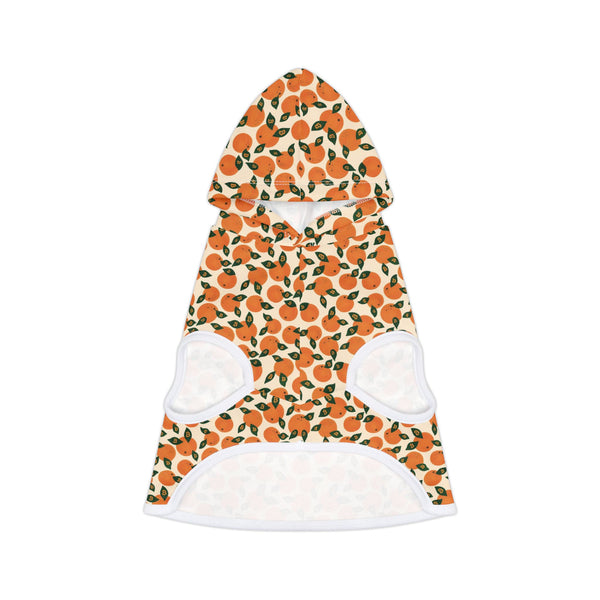 Orange Blossom Pet Hoodie — Cute Citrus Pattern Dog & Cat Hoodie