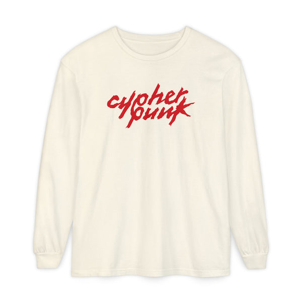 Cypherpunk Long Sleeved Shirt · Red