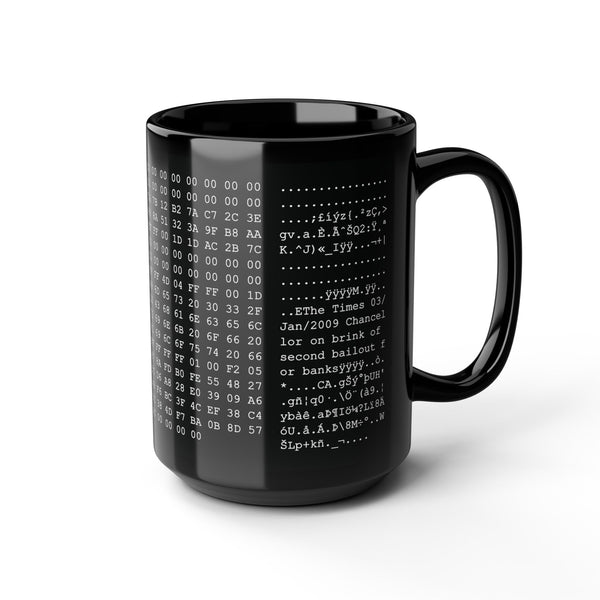 Bitcoin Genesis Block Coffee Mug