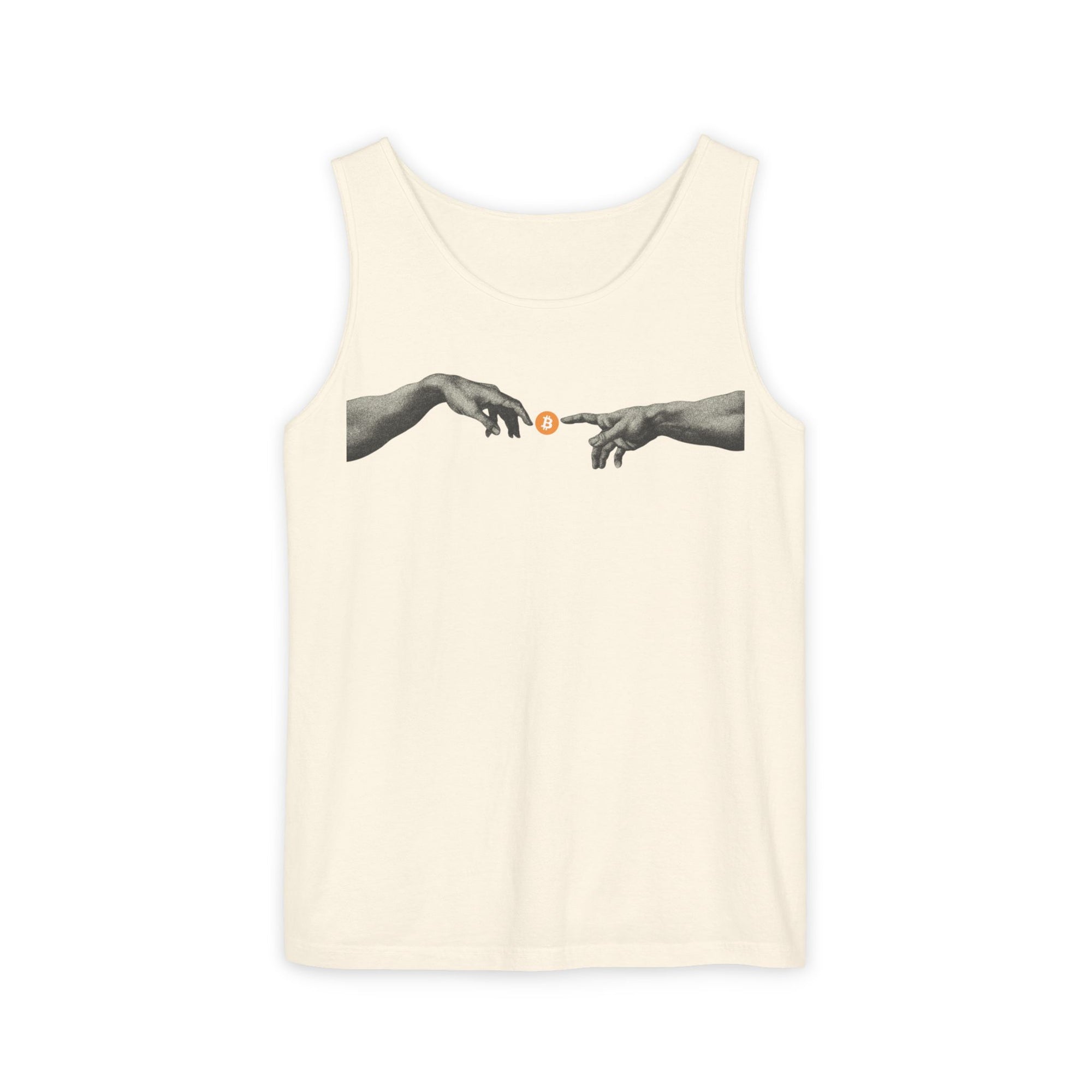 Bitcoin Michelangelo Hands Tank Top