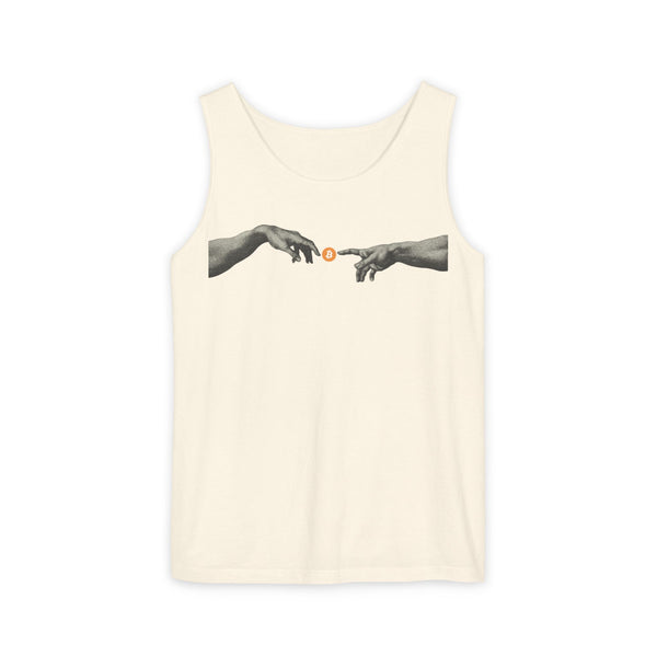 Bitcoin Michelangelo Hands Tank Top