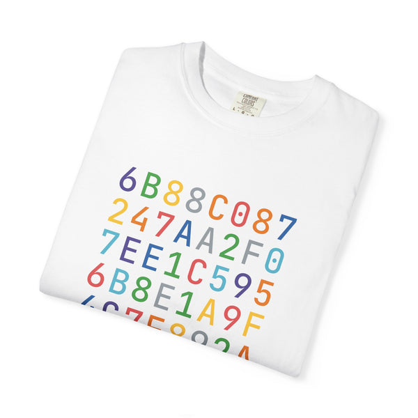 Custom SHA-256 Hashed Message T-Shirt · Color