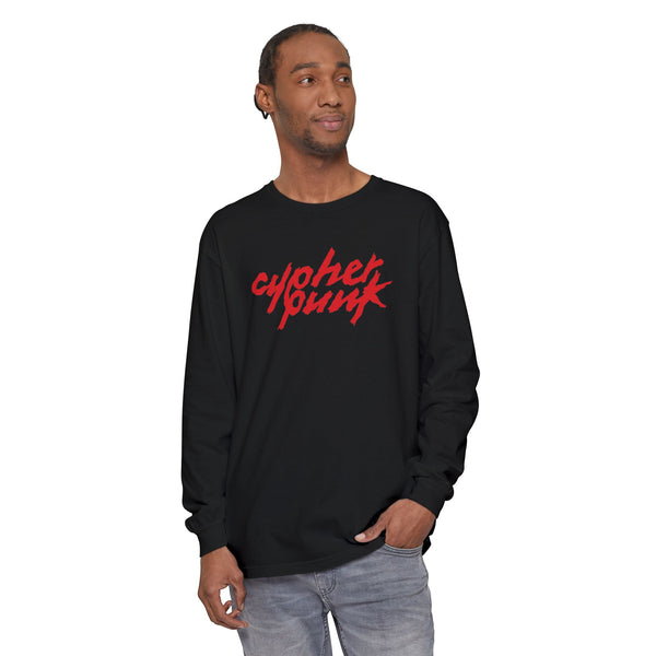 Cypherpunk Long Sleeved Shirt · Red
