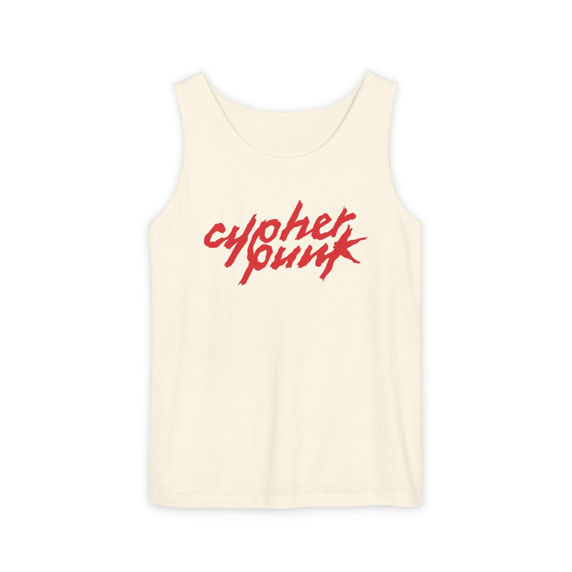 Cypherpunk - Daft Punk Inspired Tank Top · Red