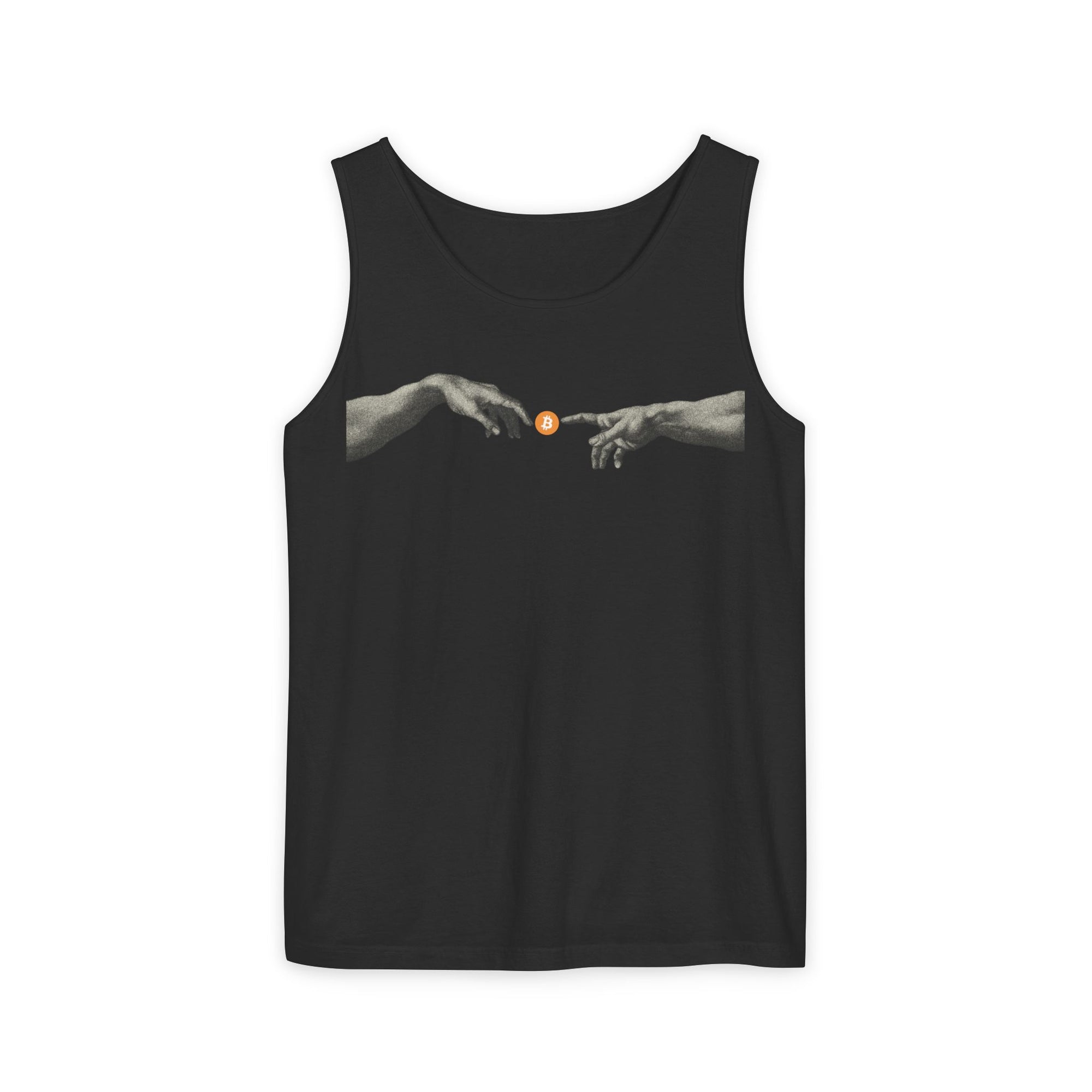 Bitcoin Michelangelo Hands Tank Top