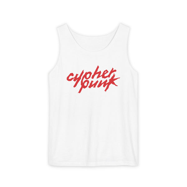 Cypherpunk - Daft Punk Inspired Tank Top · Red