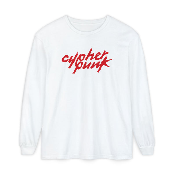 Cypherpunk Long Sleeved Shirt · Red