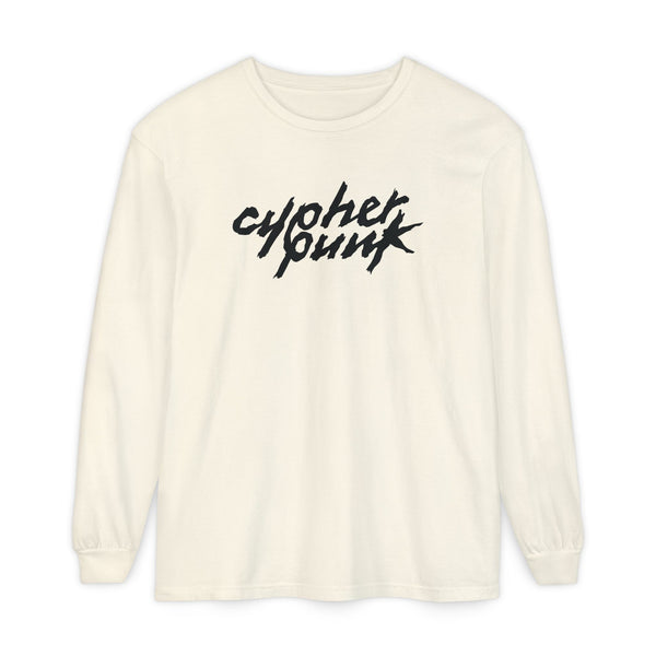 Cypherpunk Long Sleeved Shirt · B/W