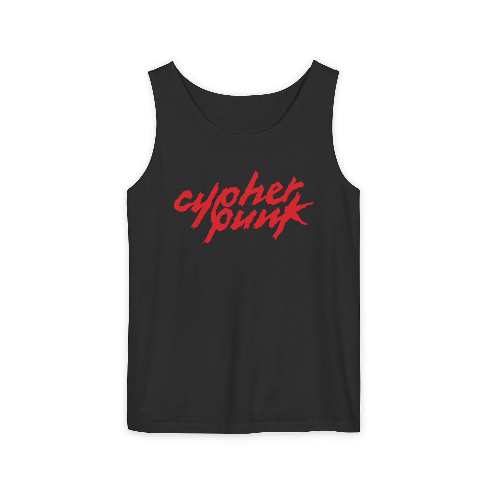 Cypherpunk - Daft Punk Inspired Tank Top · Red
