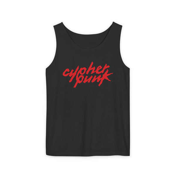 Cypherpunk - Daft Punk Inspired Tank Top · Red