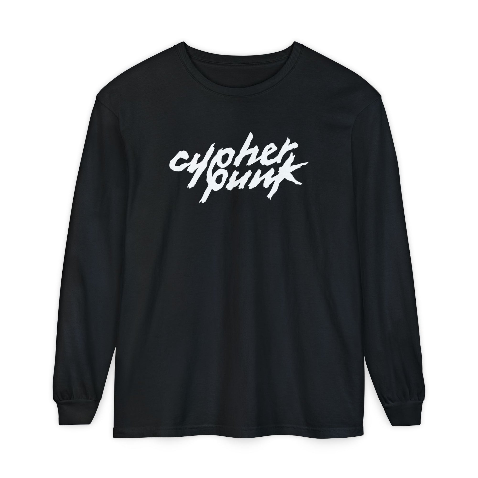 Cypherpunk Long Sleeved Shirt · B/W