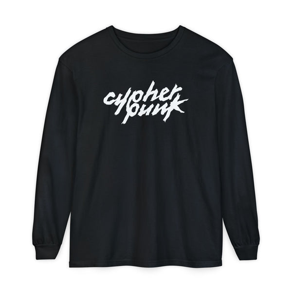 Cypherpunk Long Sleeved Shirt · B/W