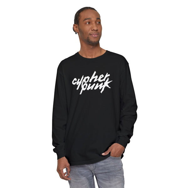 Cypherpunk Long Sleeved Shirt · B/W
