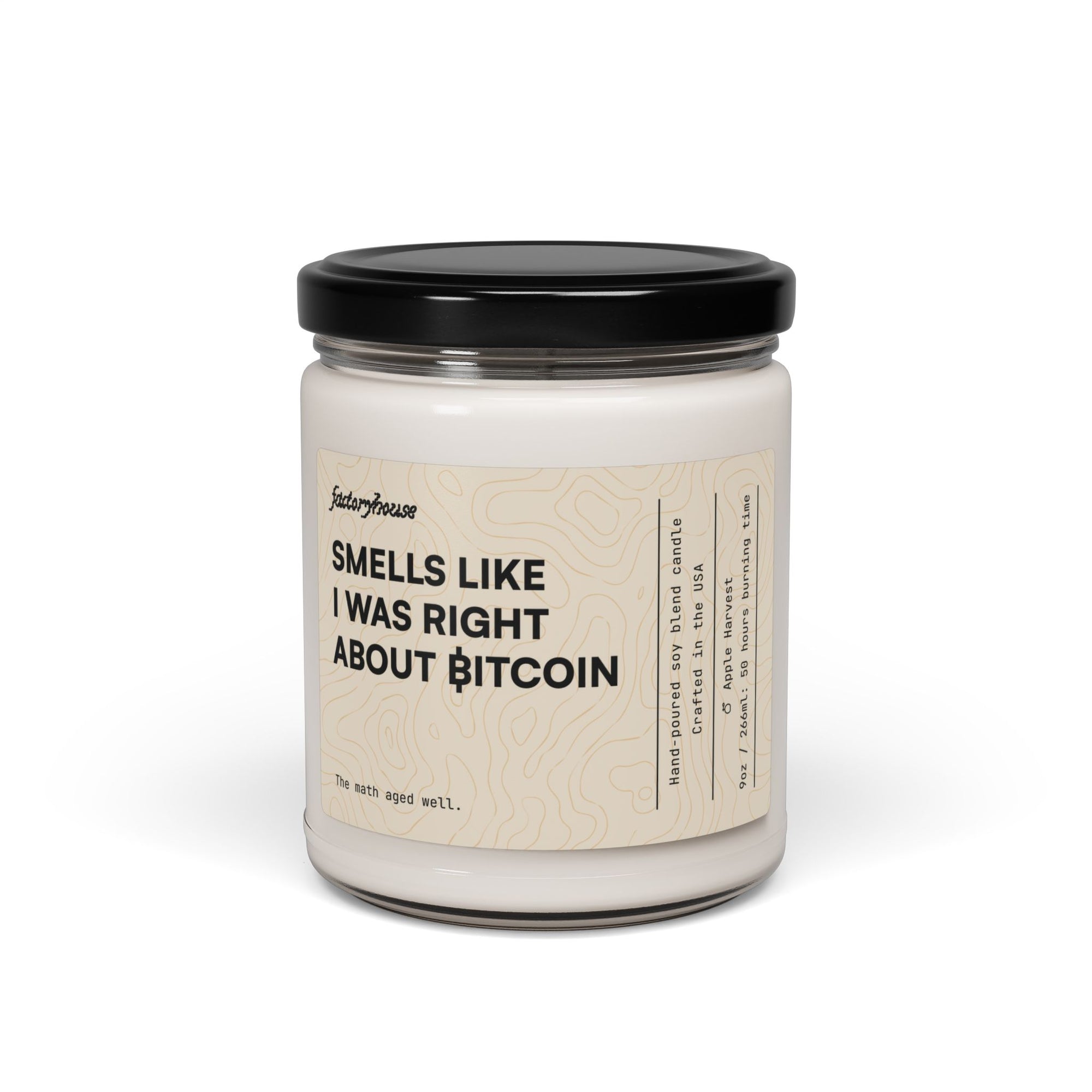 "Smells Like I was Right About Bitcoin" Candle