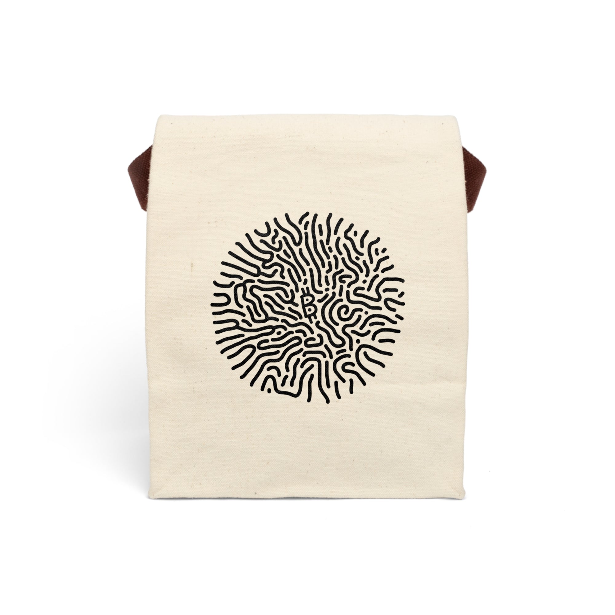 Bitcoin Turing Pattern / Reaction-Diffusion - Canvas Lunch Bag