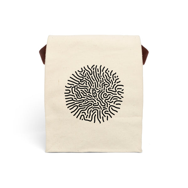 Bitcoin Turing Pattern / Reaction-Diffusion - Canvas Lunch Bag