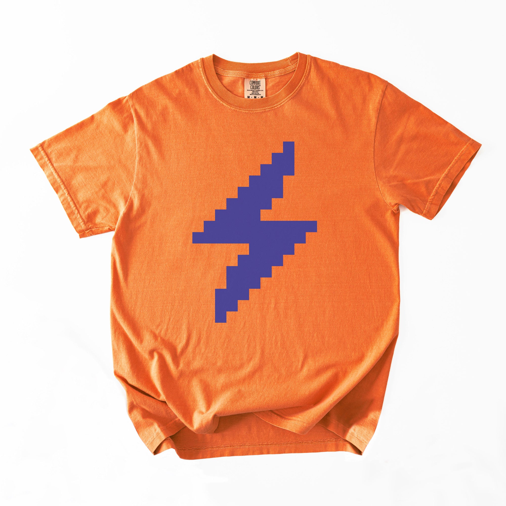 Lightning Network T-Shirt - Custom Color 8-Bit Bolt