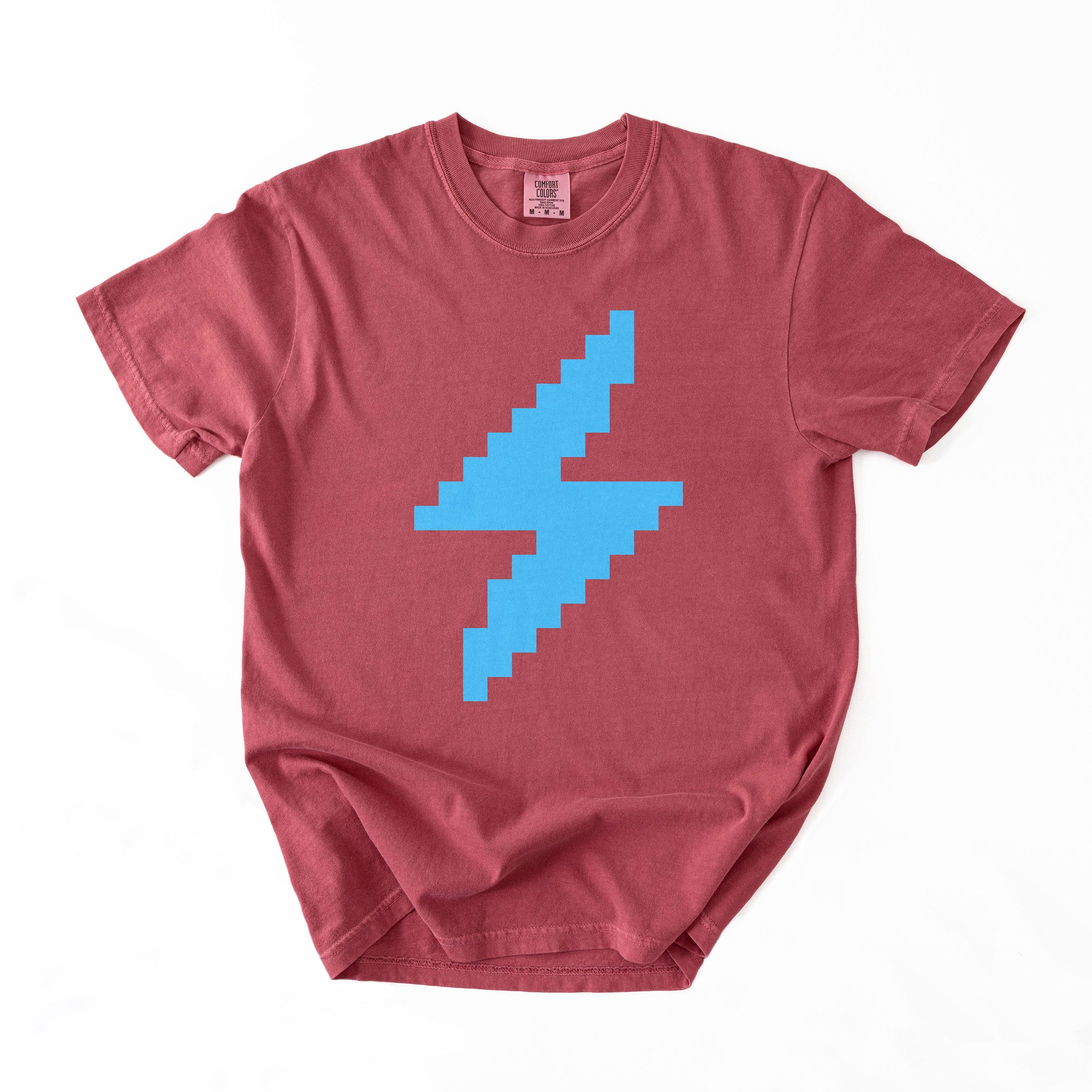 Lightning Network T-Shirt - Custom Color 8-Bit Bolt