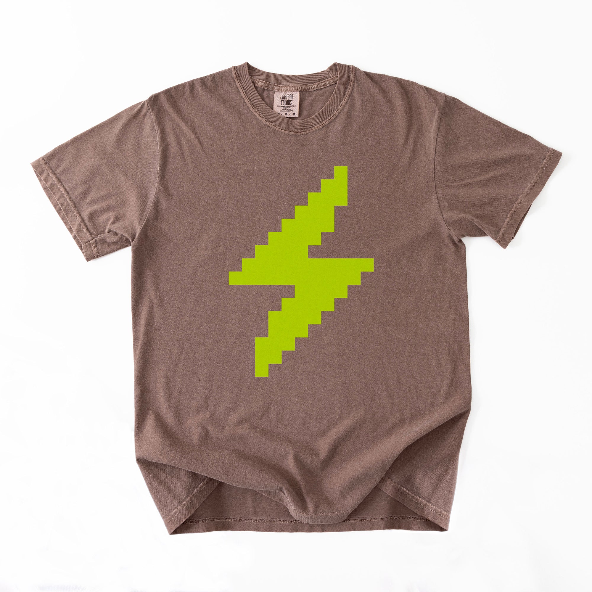 Lightning Network T-Shirt - Custom Color 8-Bit Bolt