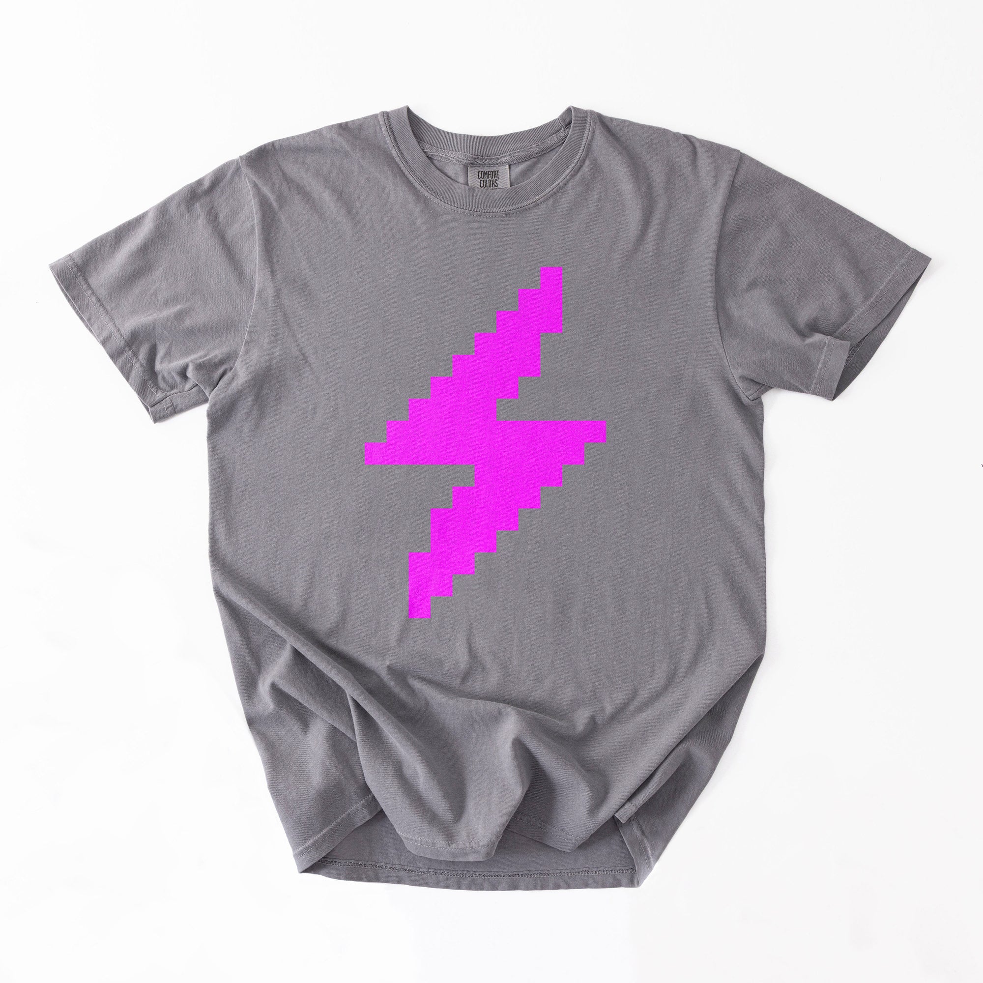 Lightning Network T-Shirt - Custom Color 8-Bit Bolt