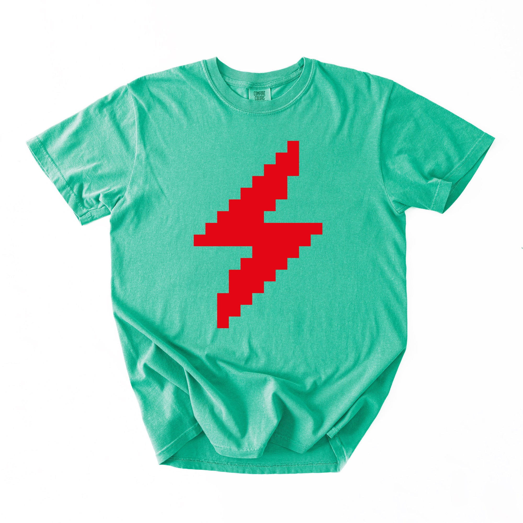 Lightning Network T-Shirt - Custom Color 8-Bit Bolt