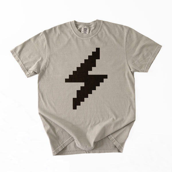 Lightning Network T-Shirt - Custom Color 8-Bit Bolt