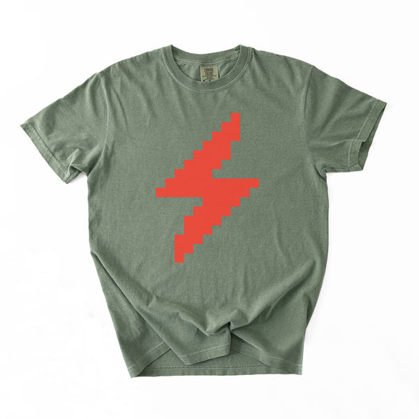 Lightning Network T-Shirt - Custom Color 8-Bit Bolt
