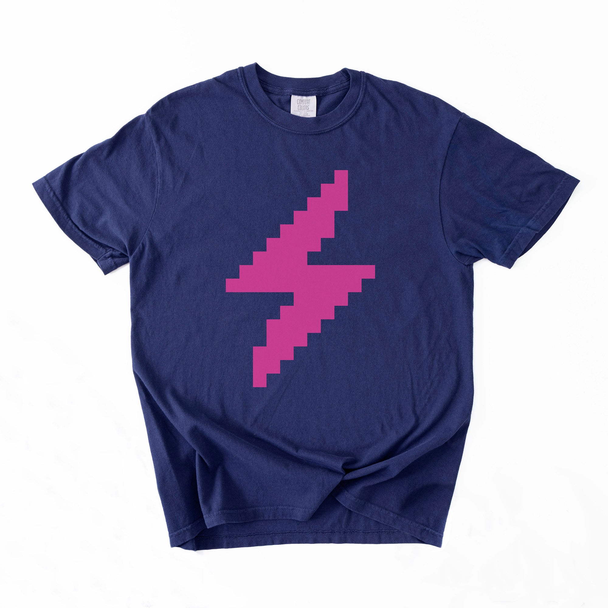 Lightning Network T-Shirt - Custom Color 8-Bit Bolt