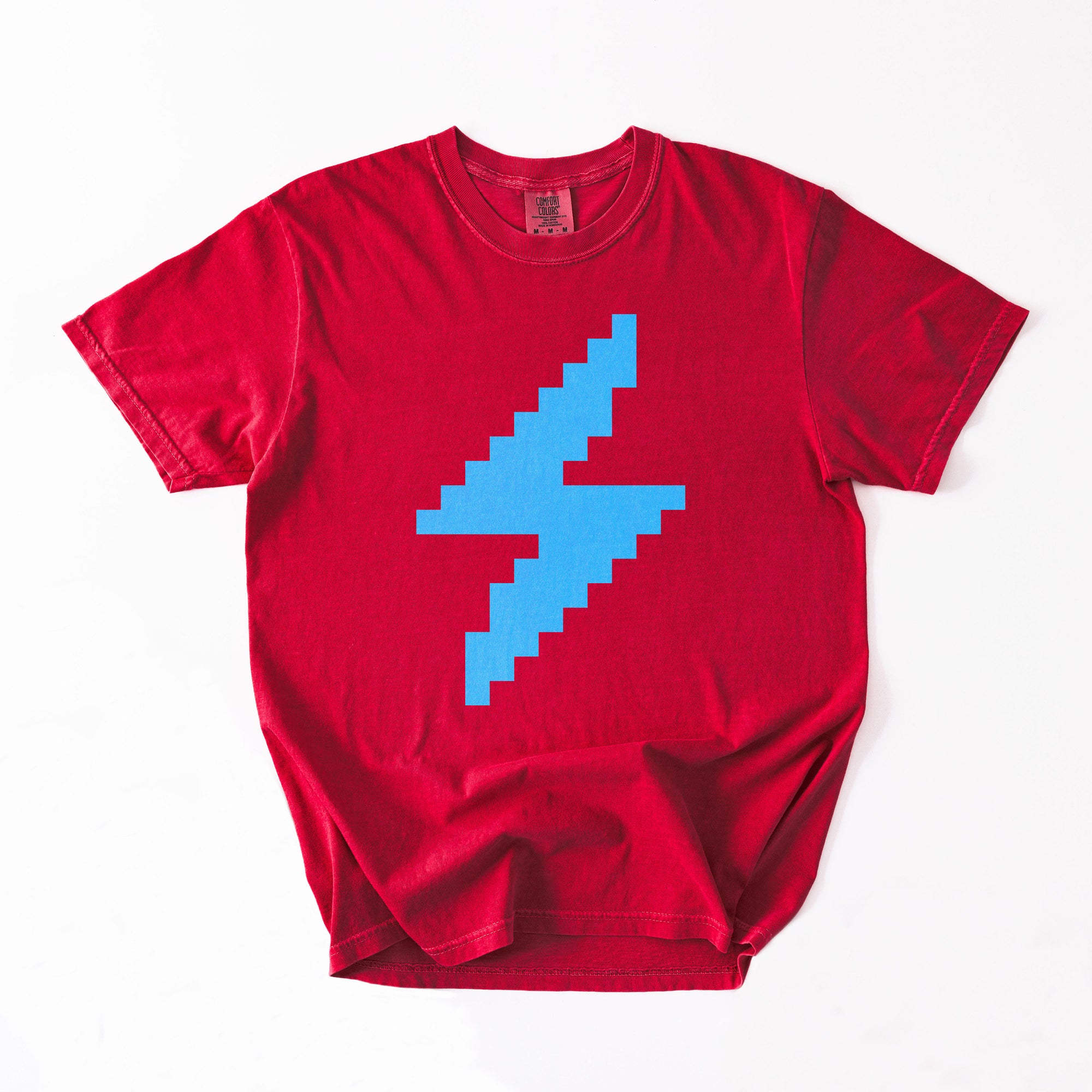 Lightning Network T-Shirt - Custom Color 8-Bit Bolt
