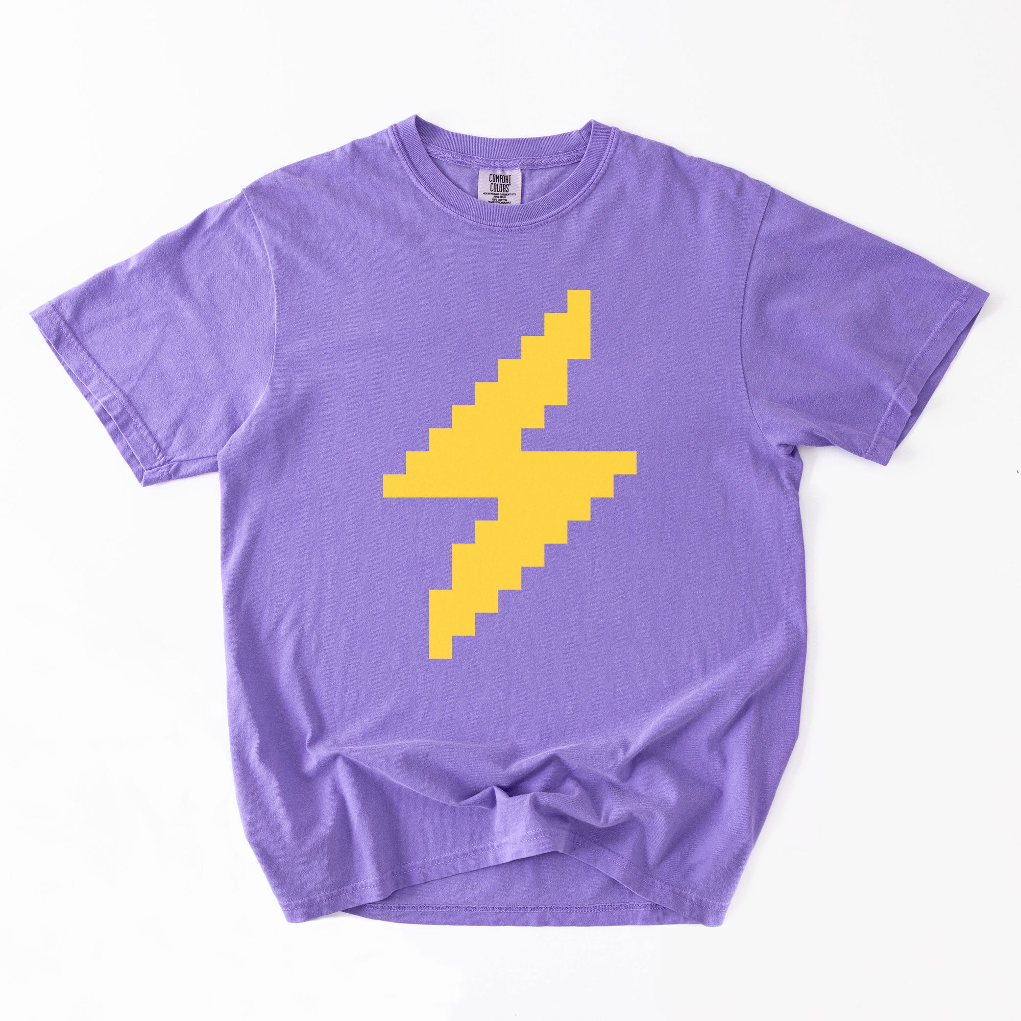 Lightning Network T-Shirt - Custom Color 8-Bit Bolt