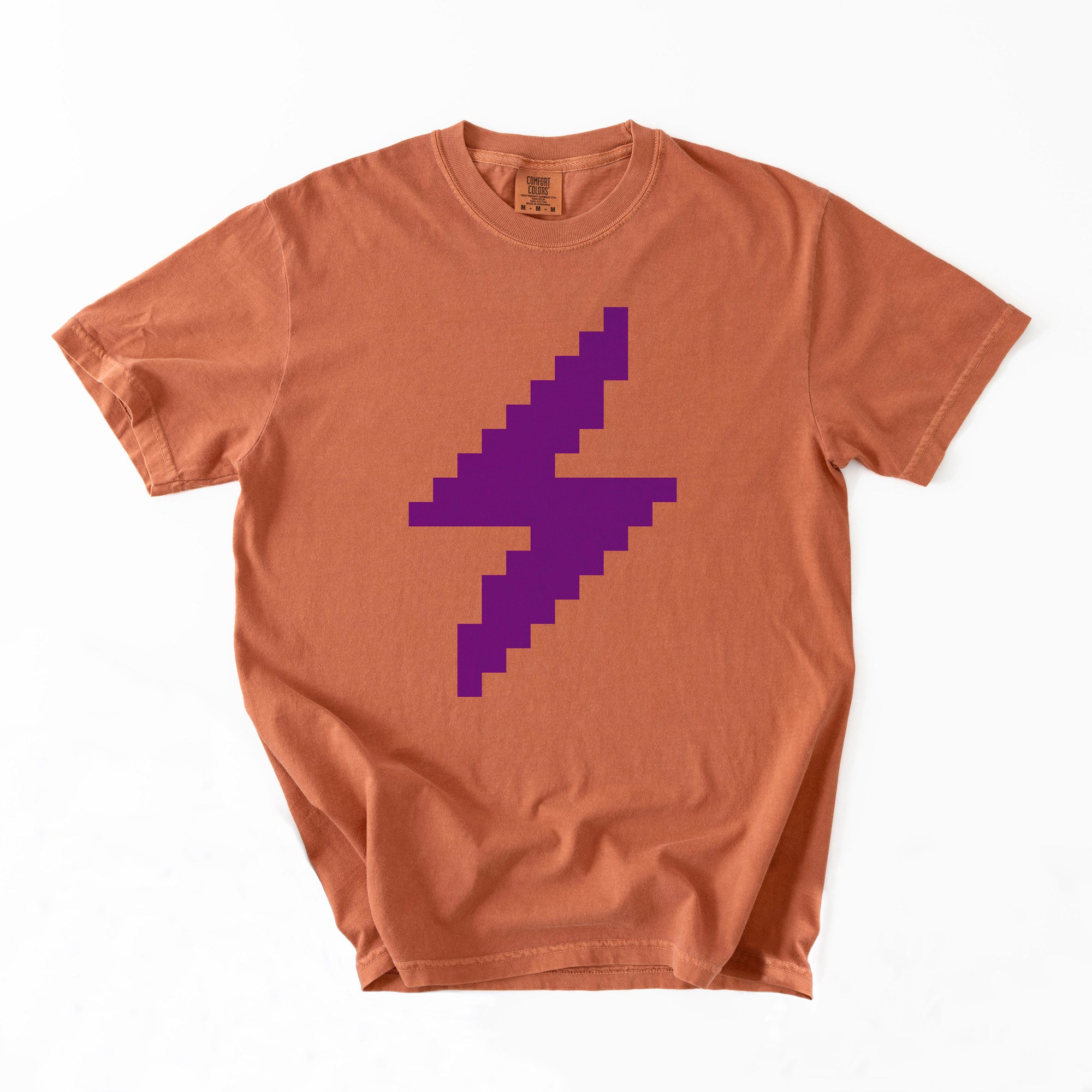 Lightning Network T-Shirt - Custom Color 8-Bit Bolt