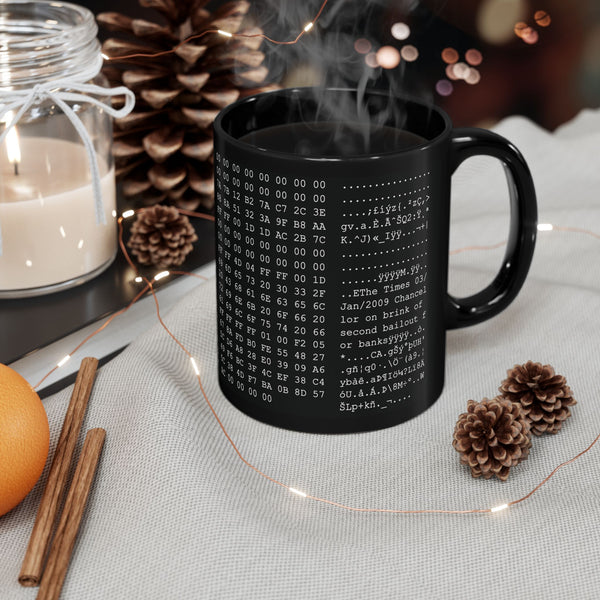 Bitcoin Genesis Block Coffee Mug