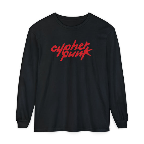 Cypherpunk Long Sleeved Shirt · Red