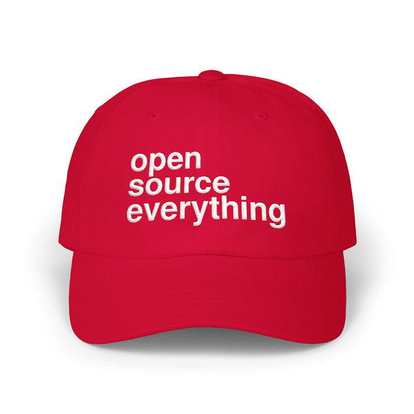 Open Source Everything Embroidered Cap