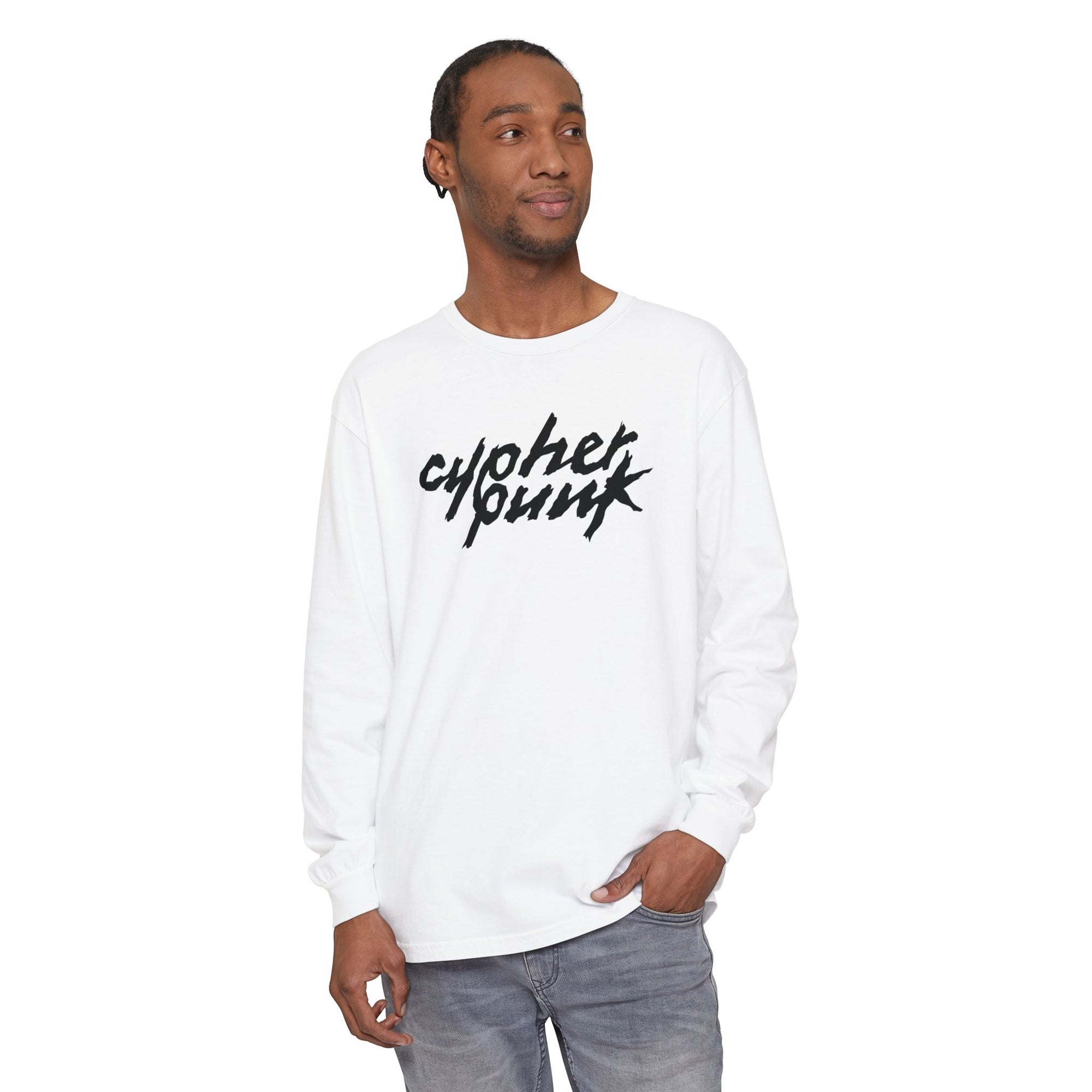 Cypherpunk Long Sleeved Shirt · B/W