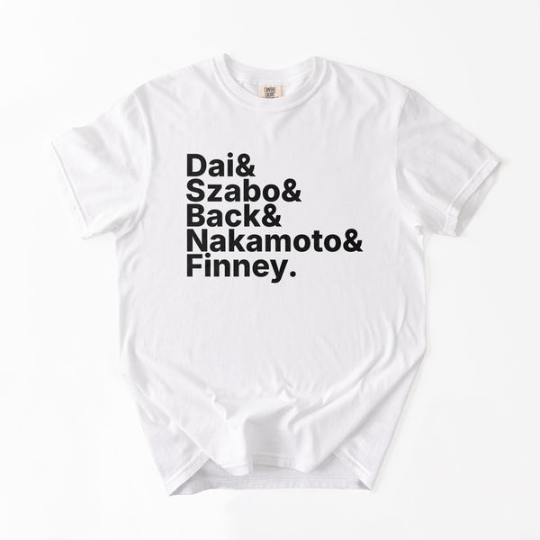 Bitcoin Pioneers: An Experimental Jetset inspired T-Shirt