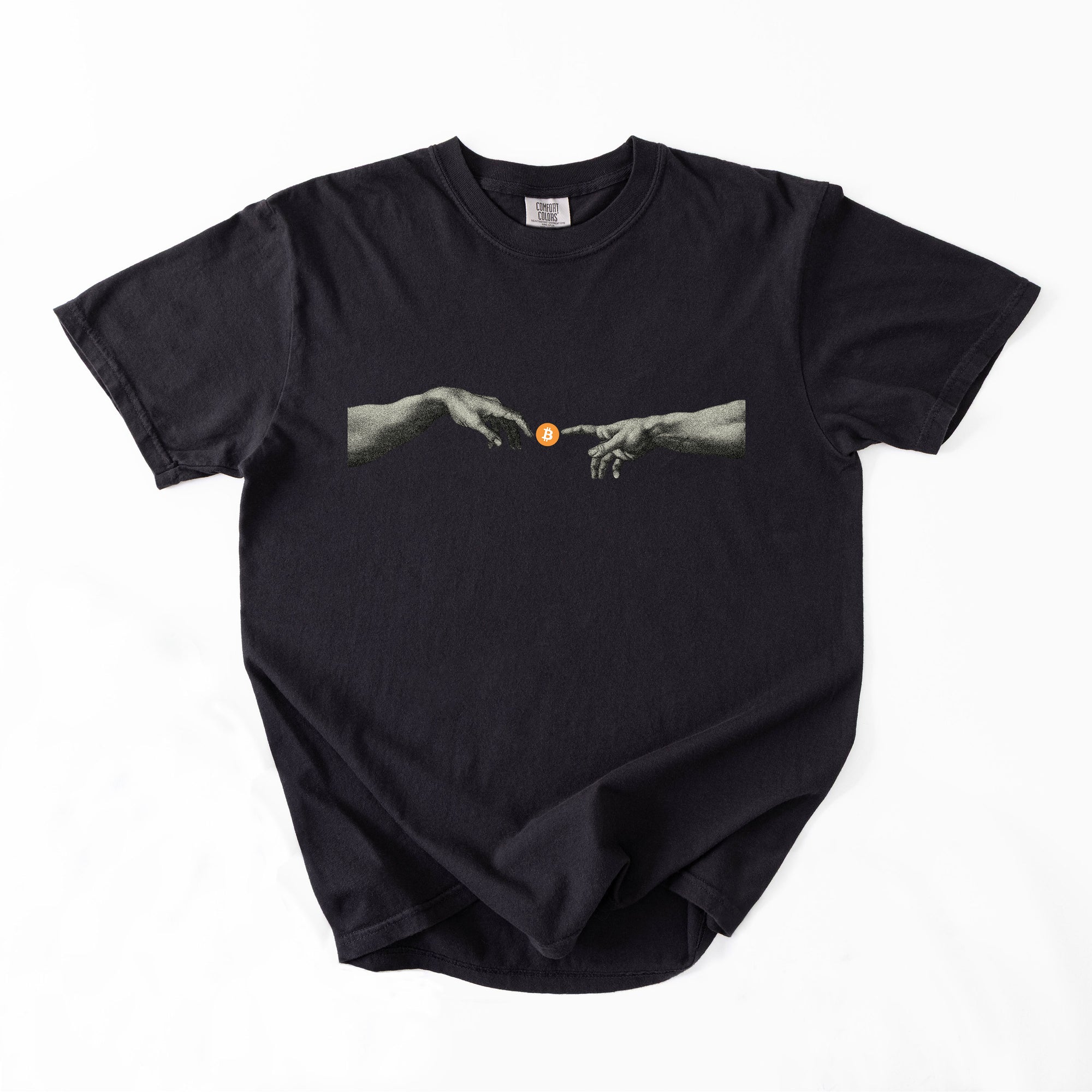 Bitcoin Michelangelo Hands T-Shirt
