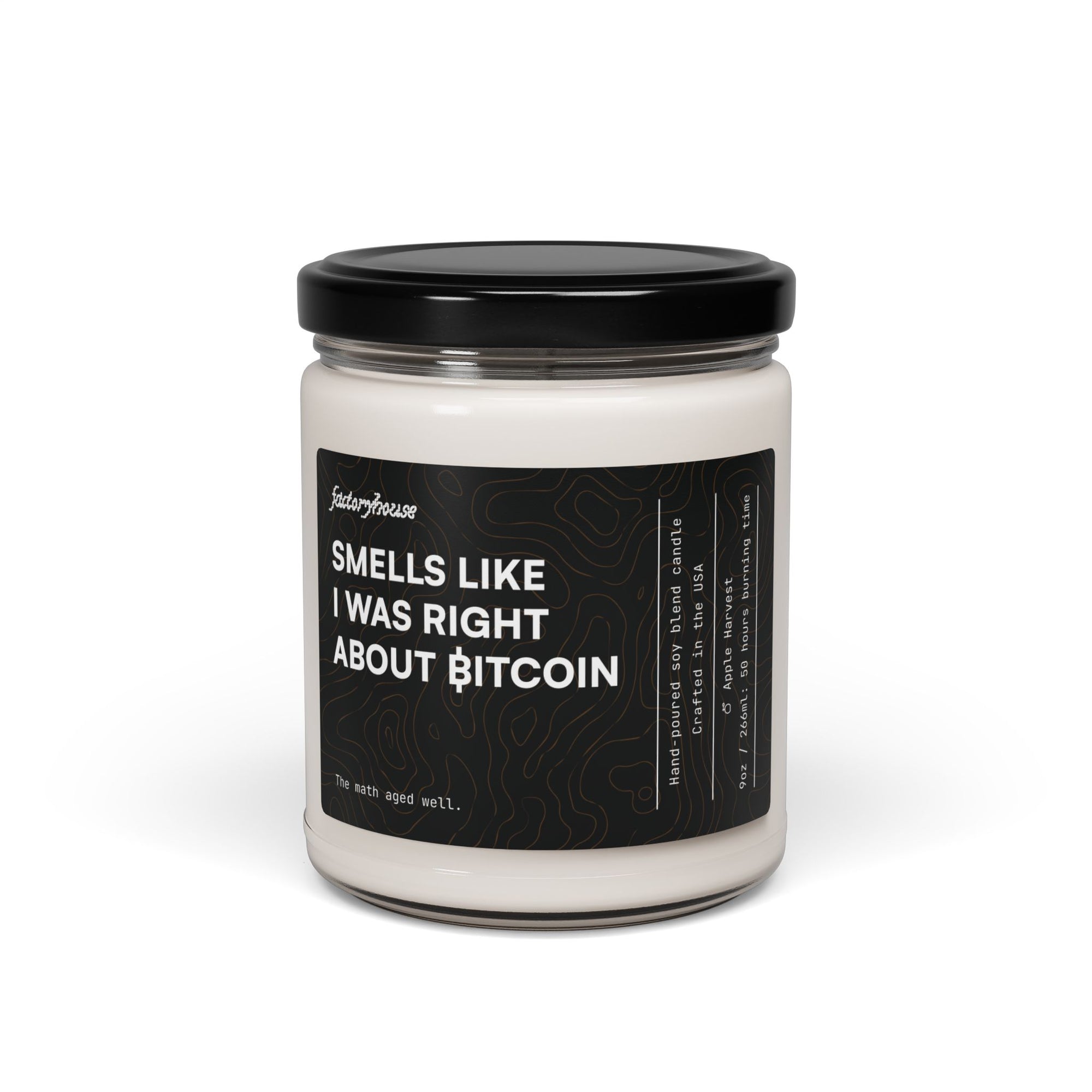 "Smells Like I was Right About Bitcoin" Candle