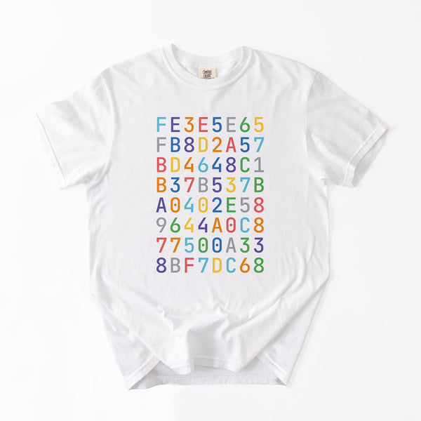 Custom SHA-256 Hashed Message T-Shirt · Color