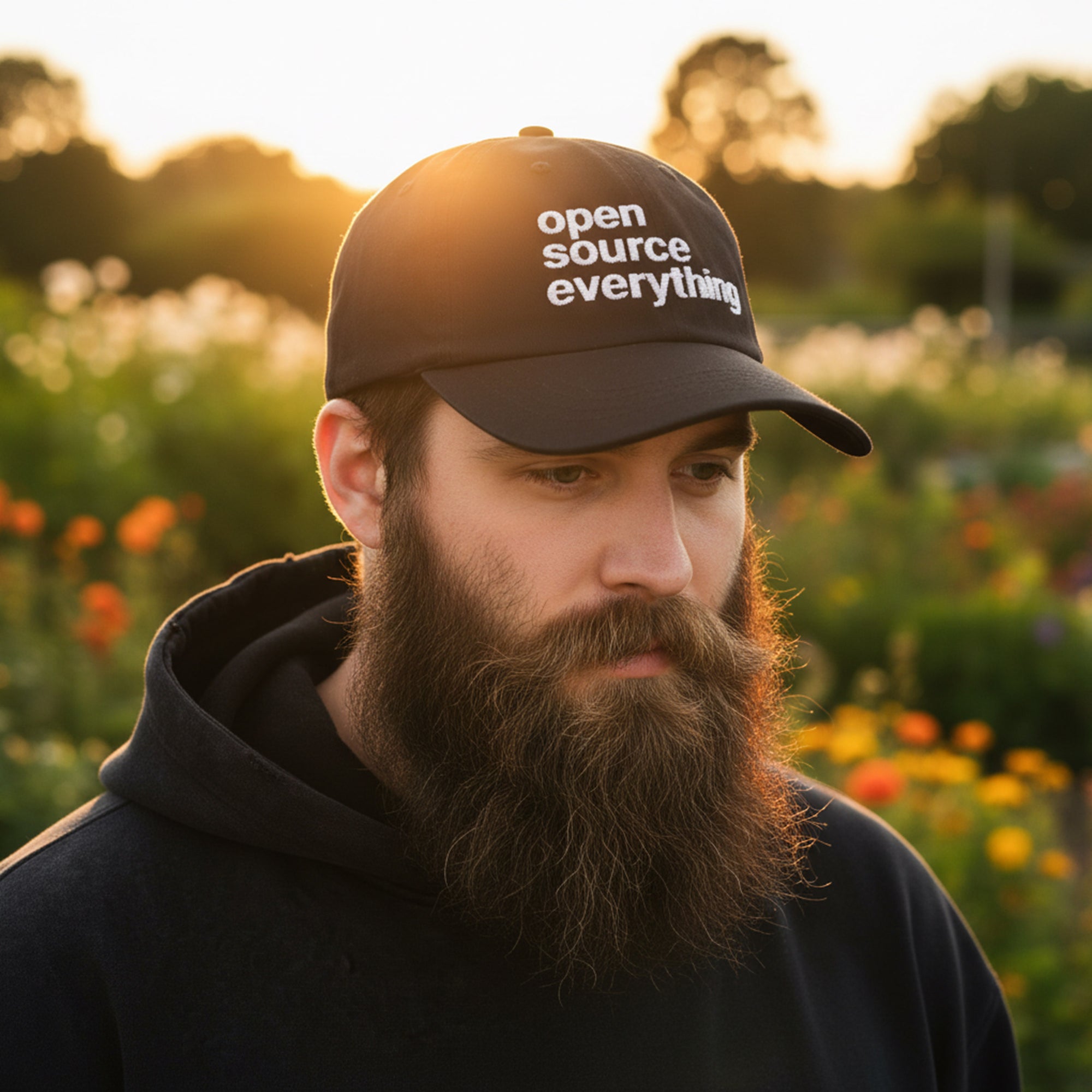 Open Source Everything Embroidered Cap